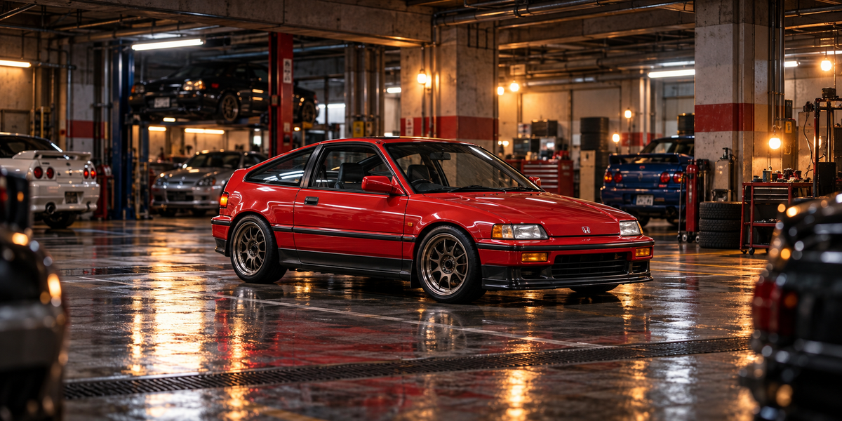 CRX in a Japanese automotive scene