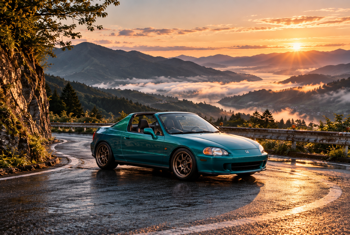 del Sol in a Japanese automotive scene