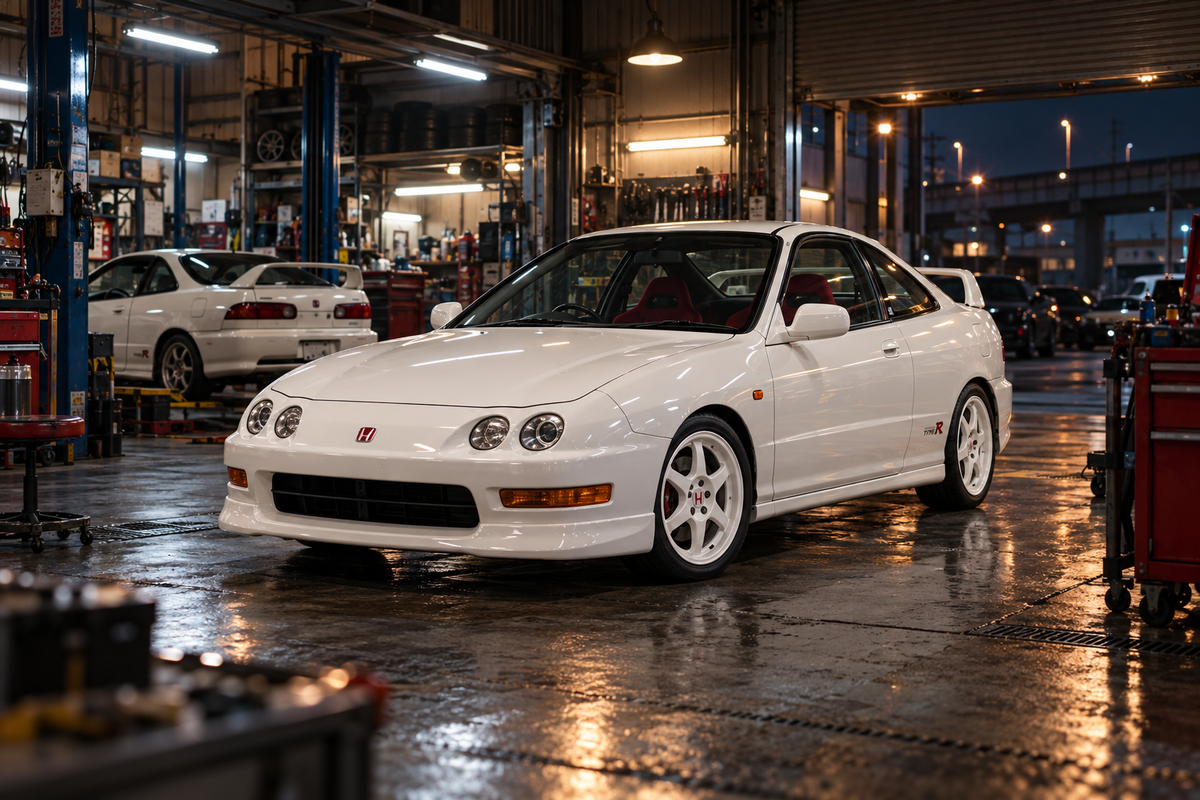 Integra in a Japanese automotive scene