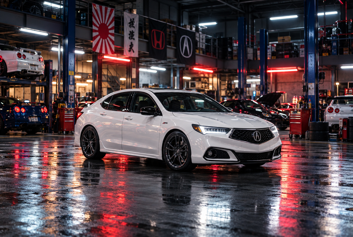TLX in a Japanese automotive scene