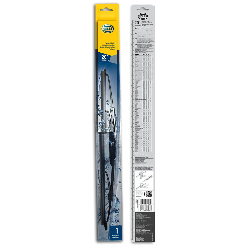 Hella Passenger Side Wiper Blade 20in - Single