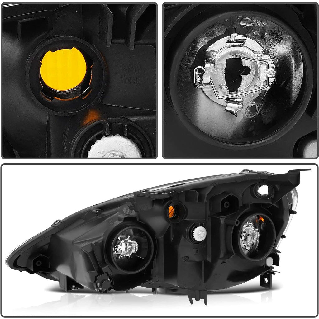 02-04 RSX Headlight Pair - Black Housing