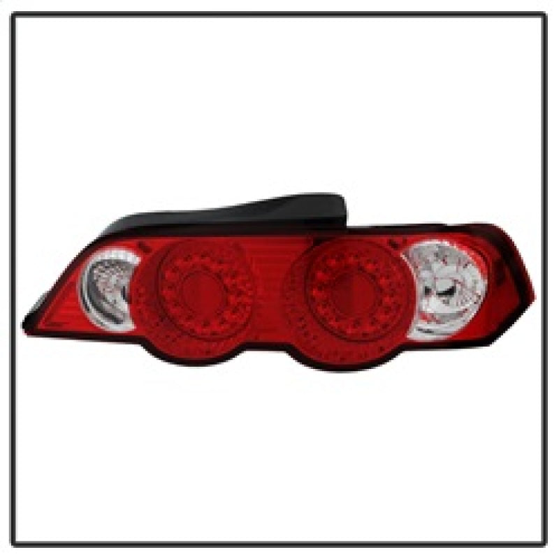 ACANII Acura RSX 02-04 LED Tail Lights Red Clear