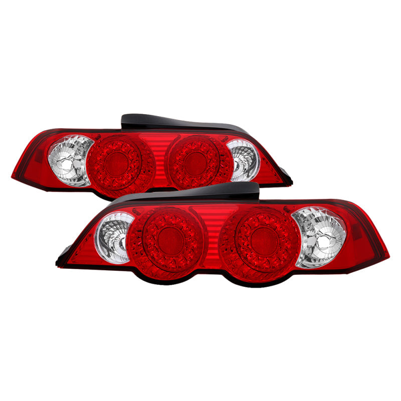 ACANII Acura RSX 02-04 LED Tail Lights Red Clear