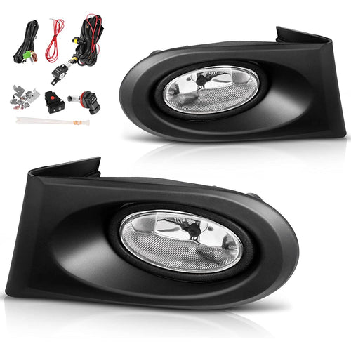 02-04 RSX Fog Lights - Clear Len (Includes Switch & Wiring Harness)