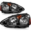 02-04 RSX Headlight Pair - Black Housing
