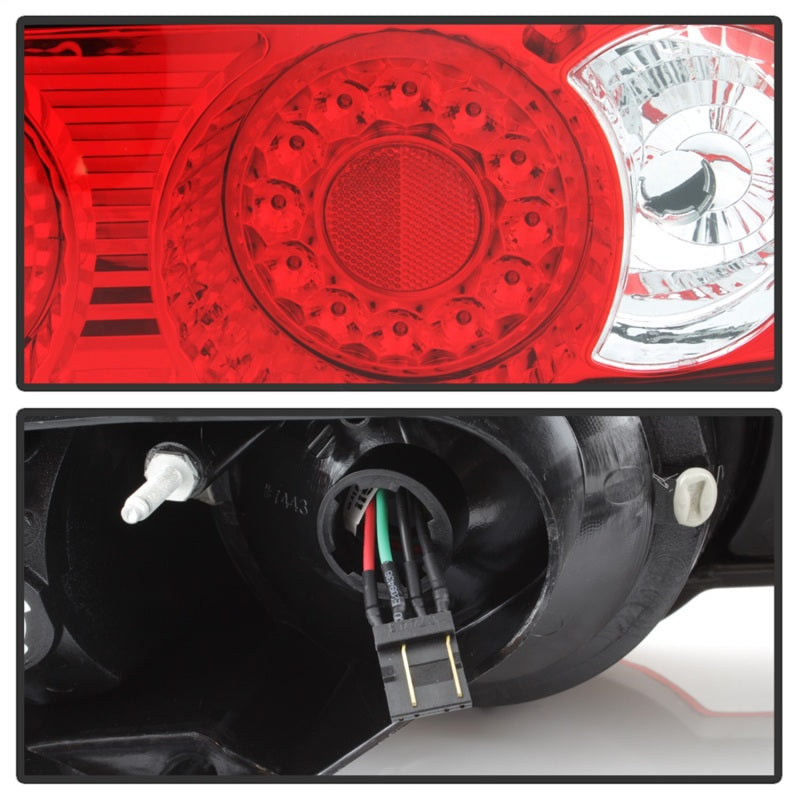 ACANII Acura RSX 02-04 LED Tail Lights Red Clear