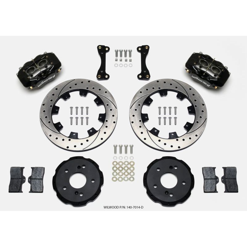 Wilwood Forged Dynalite Front Hat Kit 12.19in Drilled 02-06 Acura RSX-5 Lug