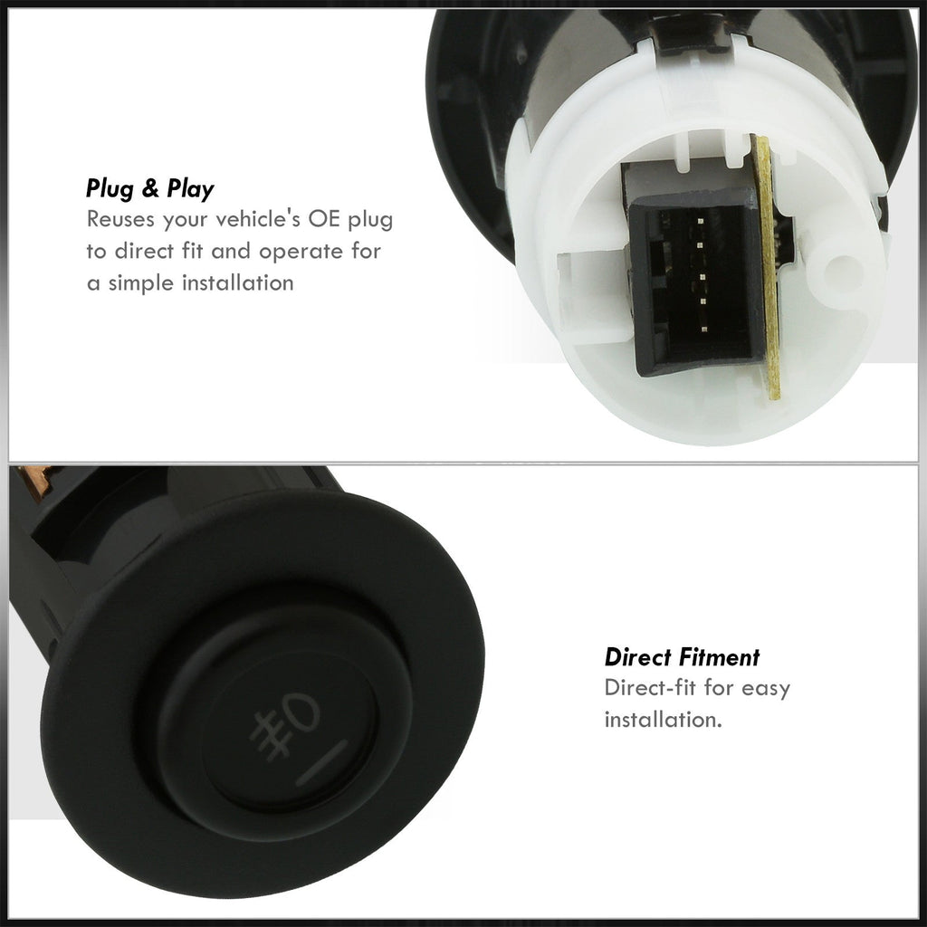 Acura Integra 1994-2001 Round Fog Light Switch — additional product view