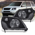 HONDA Pilot 2003-2005 Headlight Black Housing Clear Lens Reflector