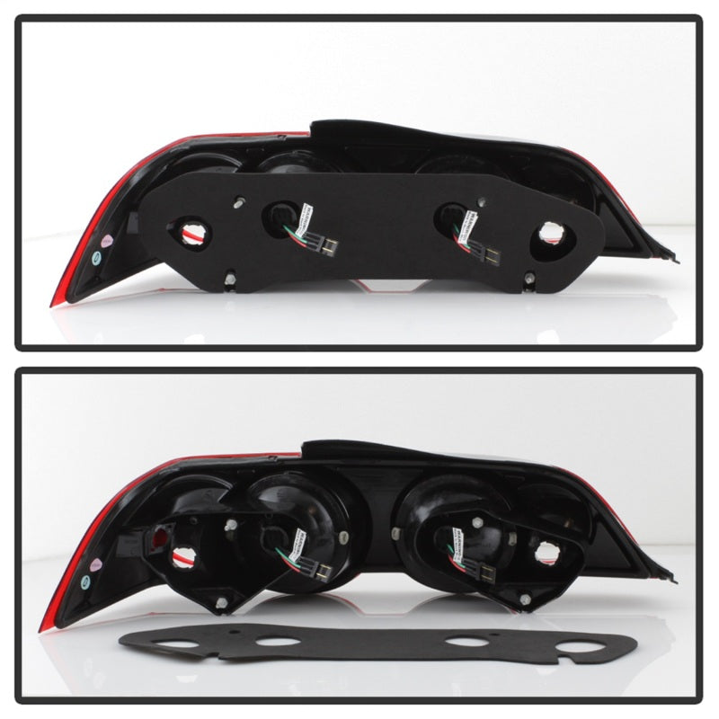 ACANII Acura RSX 02-04 LED Tail Lights Red Clear