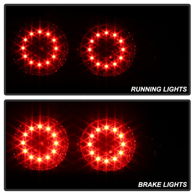 ACANII Acura RSX 02-04 LED Tail Lights Red Clear