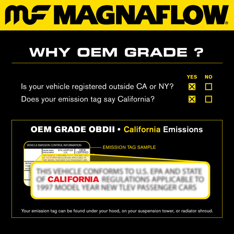 MagnaFlow Catalytic Converter 2.25in Inlet/Outlet