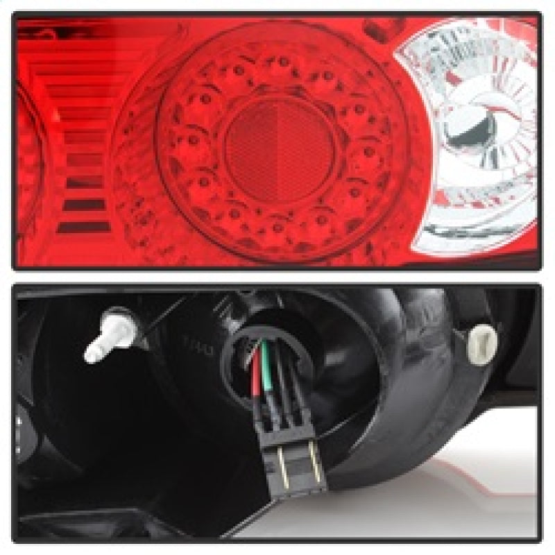 ACANII Acura RSX 02-04 LED Tail Lights Red Clear