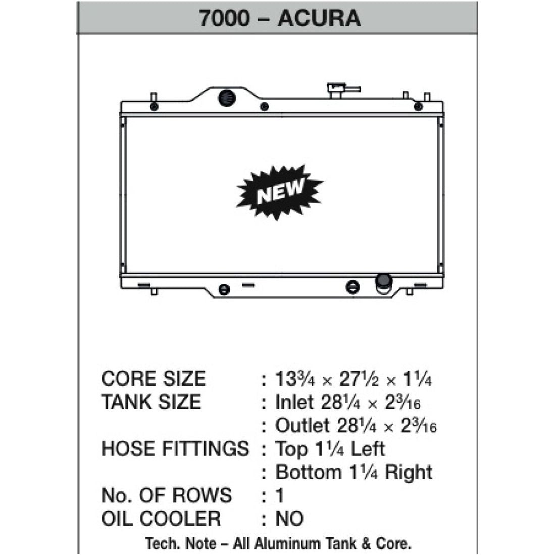 CSF 02-06 Acura RSX Radiator