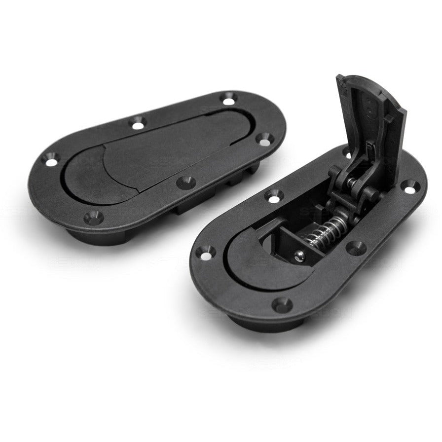 Seibon Carbon Edition Aerocatch® Plus Flush Latch And Pin Kit - Black