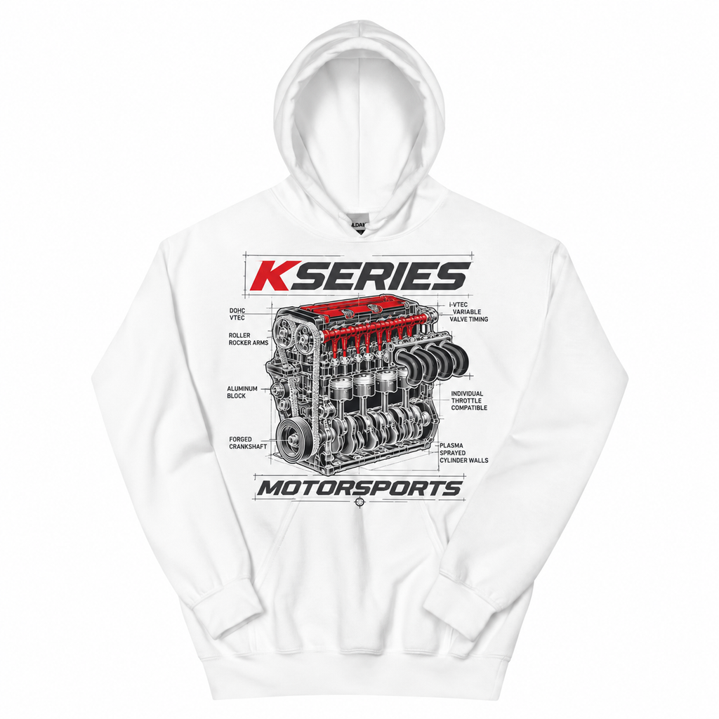 KSeries Motorsports Redline Blueprint Hoodie — product view