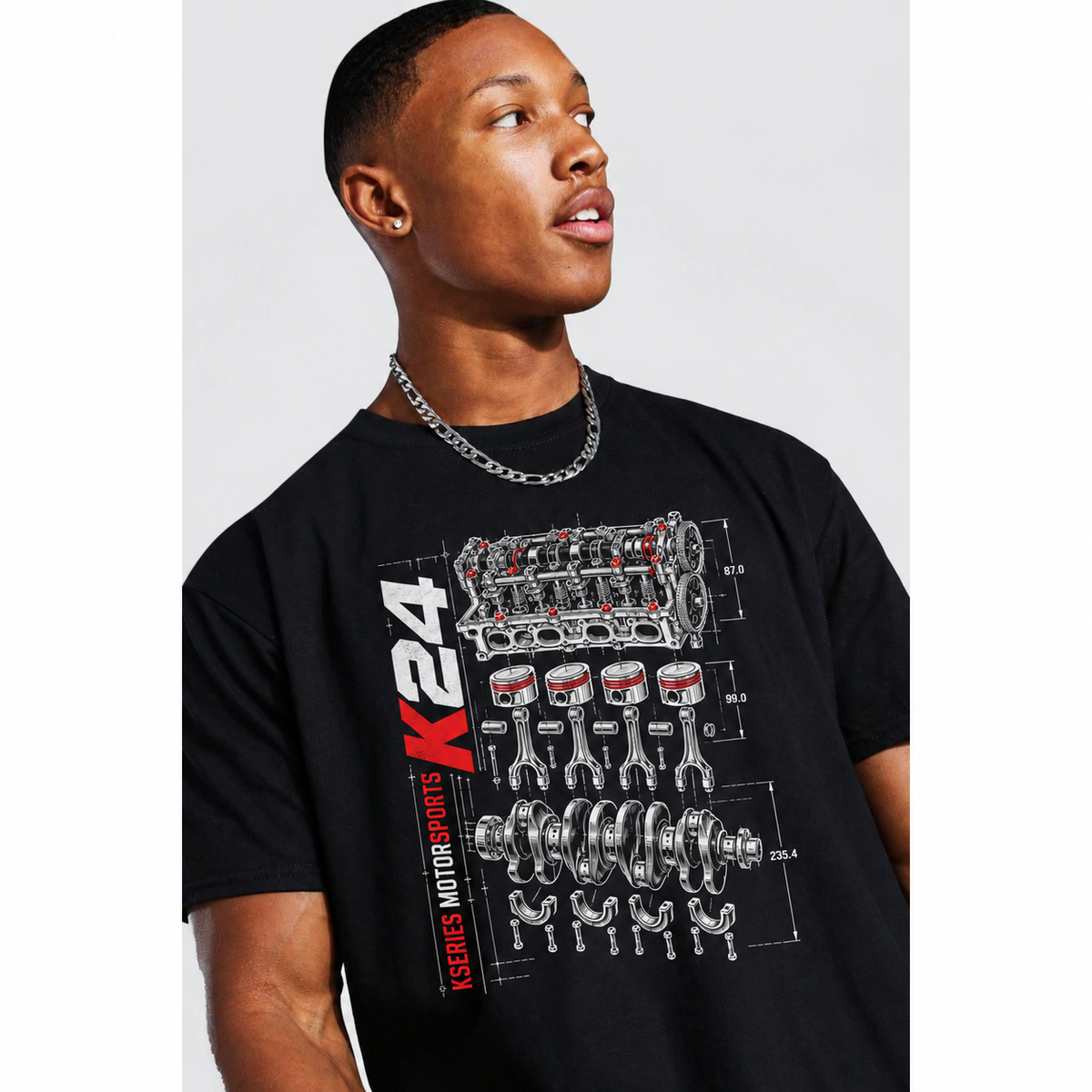 KSeries Motorsports K24 Blueprint Tee — product view