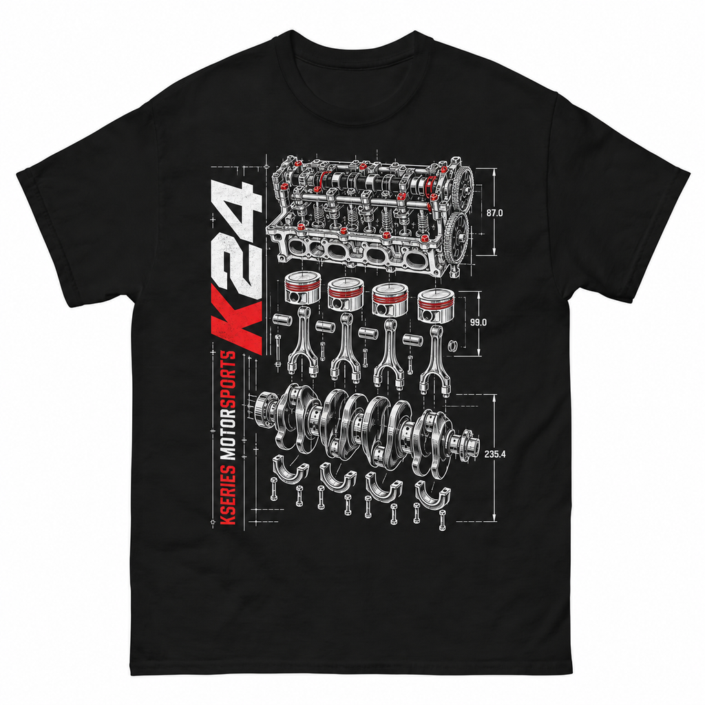 KSeries Motorsports K24 Blueprint Tee — product view