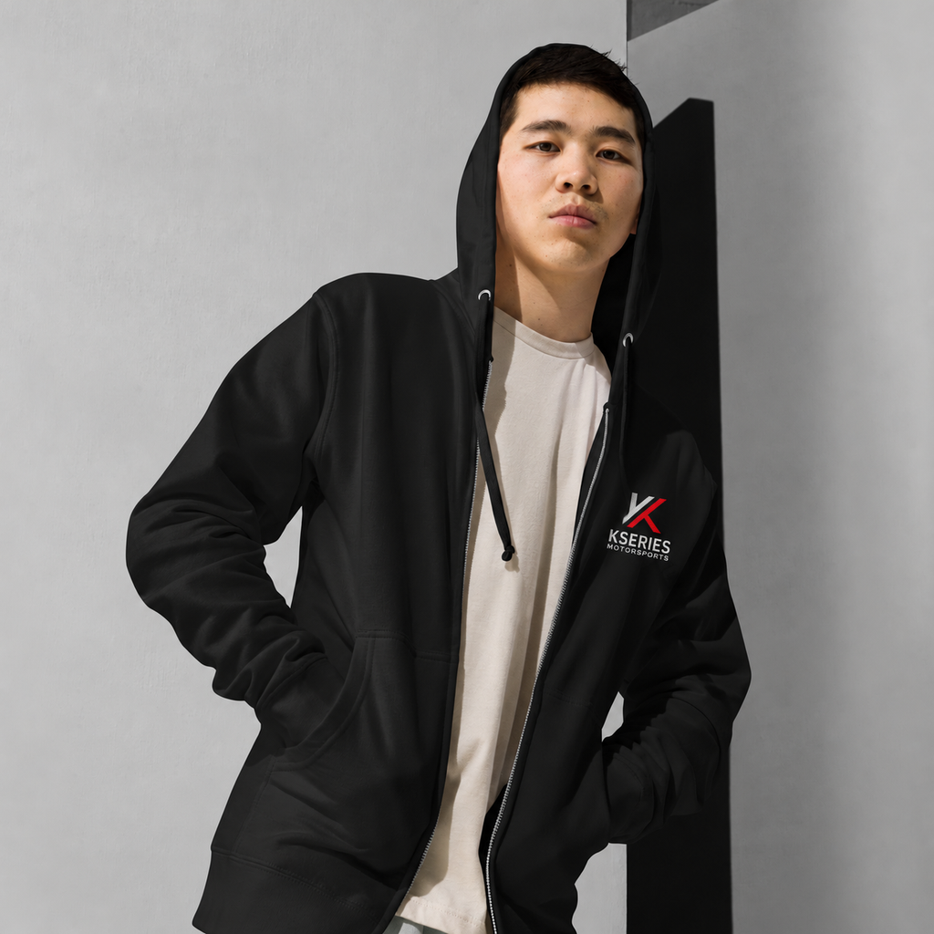 KSeries Motorsports Race Tune Repeat Zip-Up Hoodie — product view