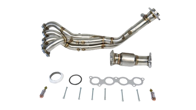 PLM Power Driven K-Series K24 K20 RSX Header with Bolt-On Catalytic Converter