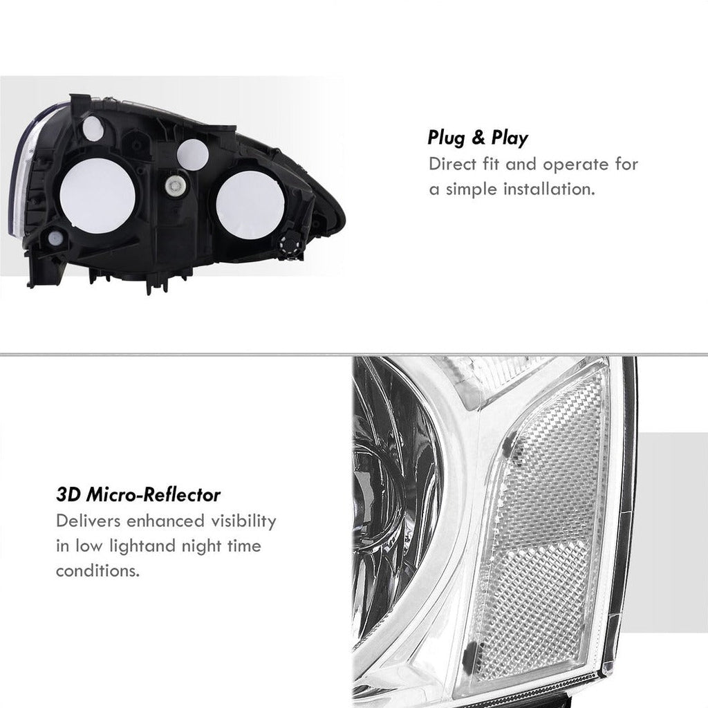 02-04 RSX Headlight Pair - Chrome Housing